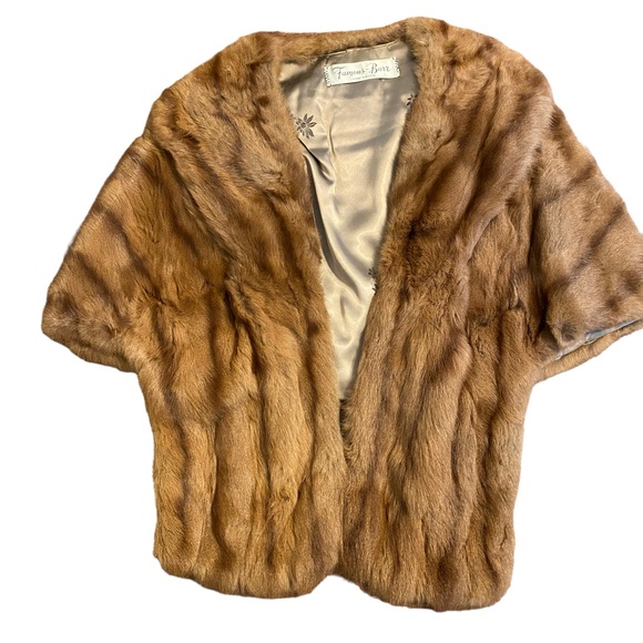 Famous-Barr Vintage Accessories - Vintage Mink Shawl Famous-Barr Fur Salon